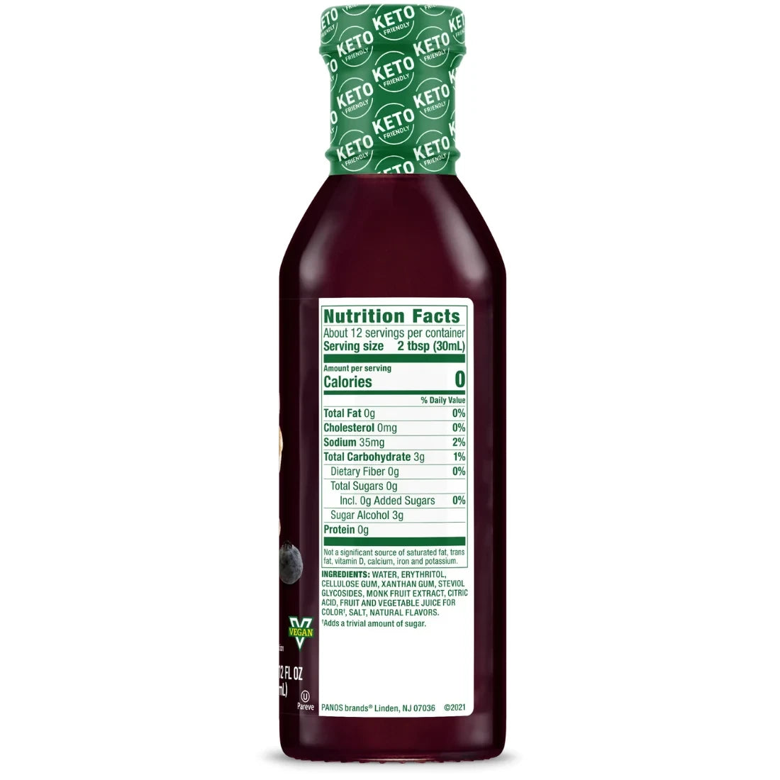 Walden Farms - Blueberry Syrup - Back.webp