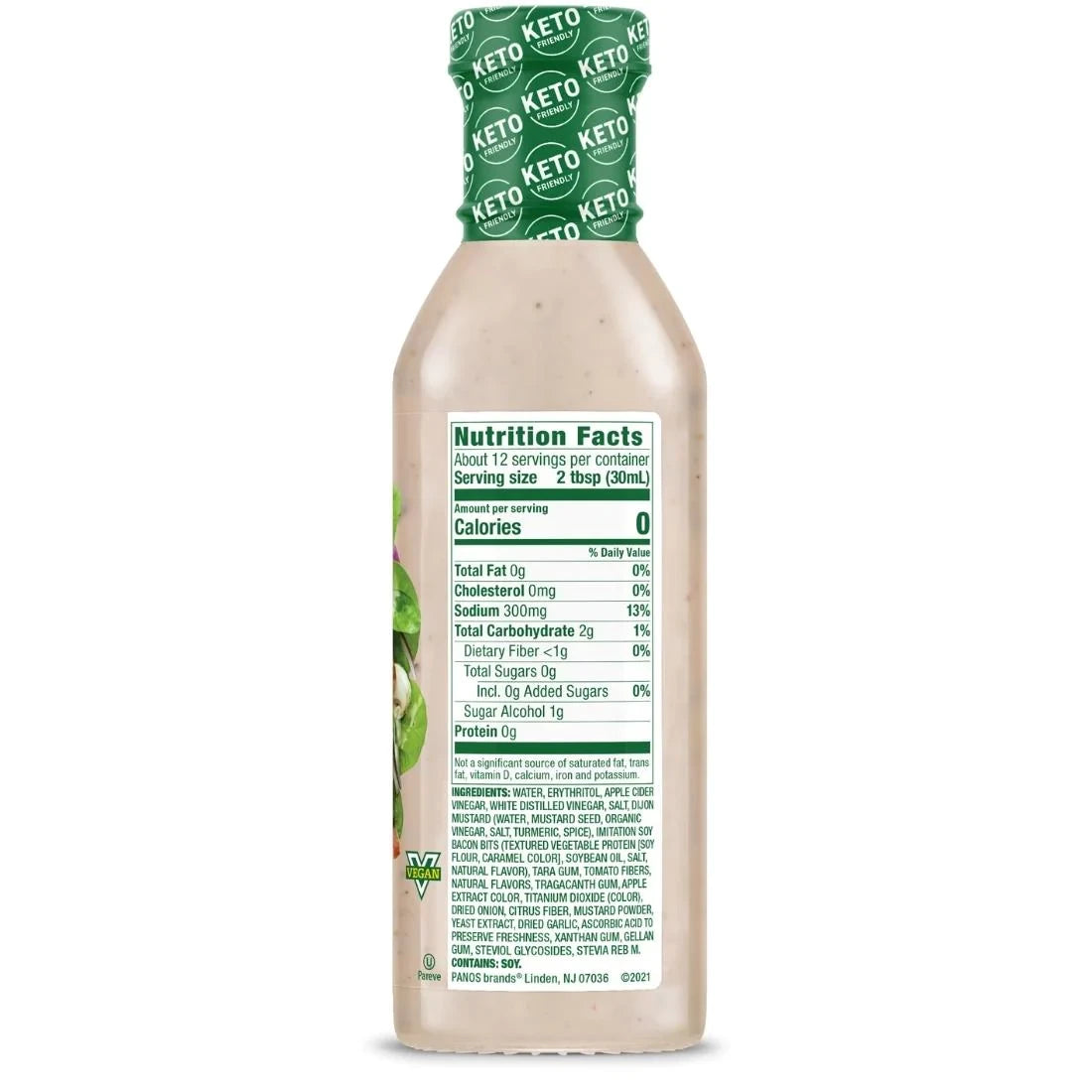 Walden Farms Creamy Bacon Dressing - Back.webp