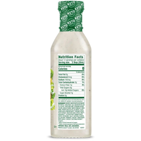 Walden Farms Caesar Dressing - Back.webp