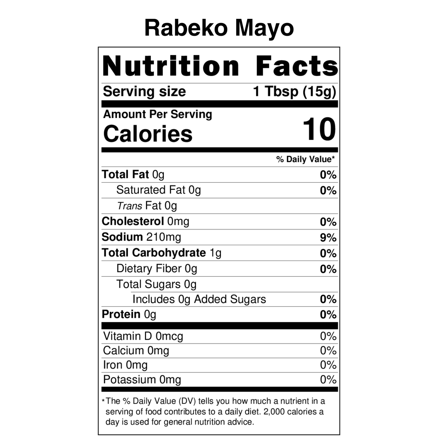 Rabeko Mayo Nutrition Label.png