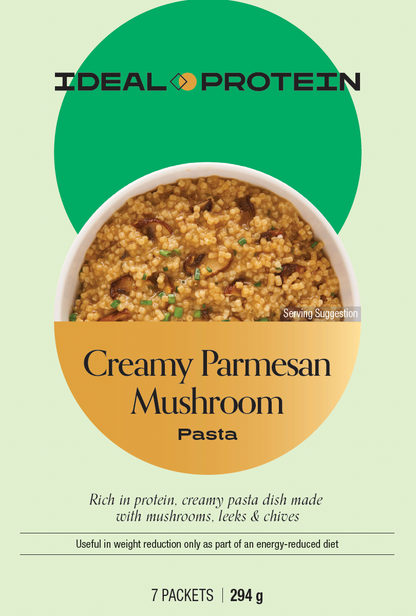 Ideal Protein Creamy Parmesan Mushroom Pasta