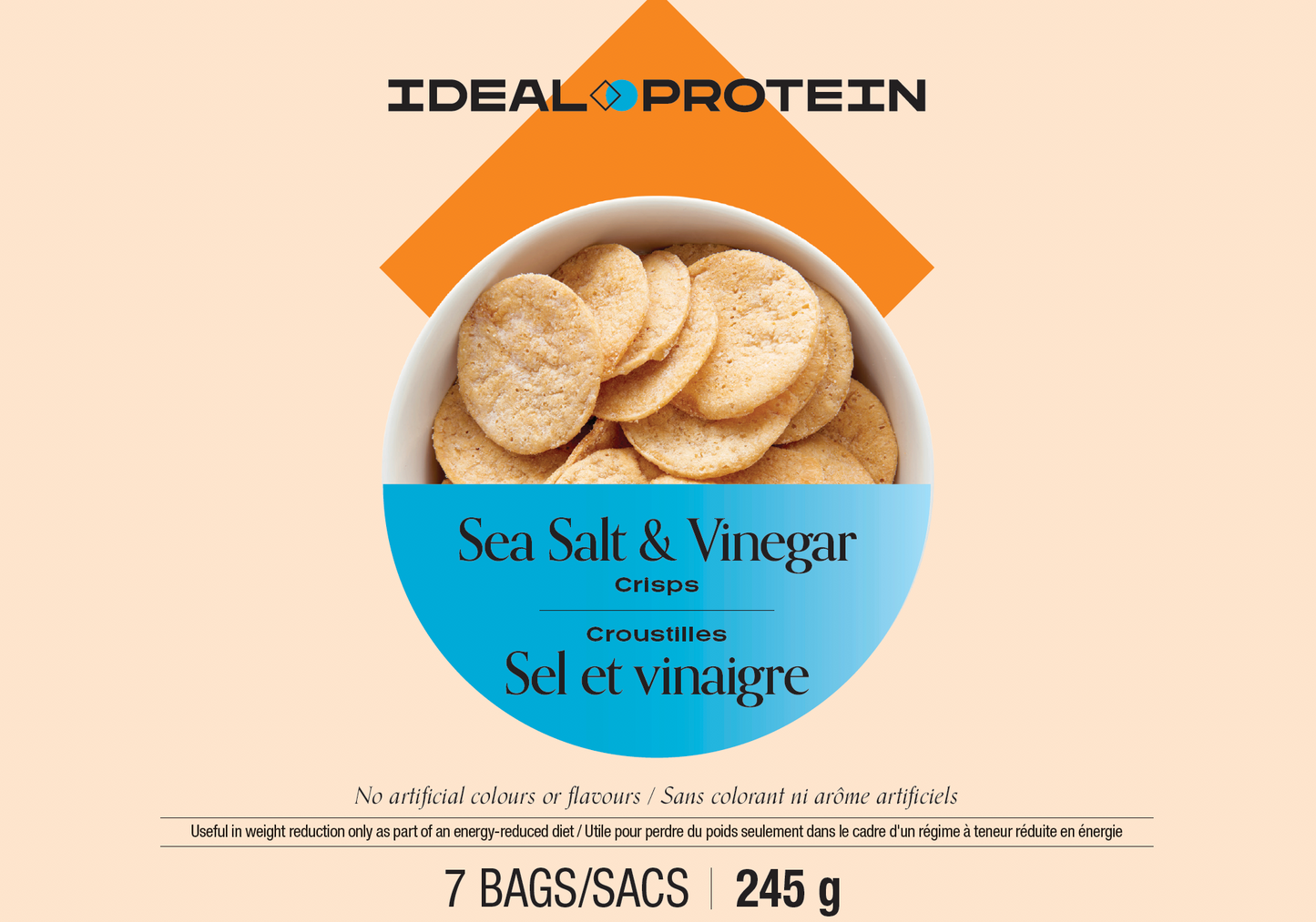 Ideal Protein Sea Salt & Vinegar Crisps