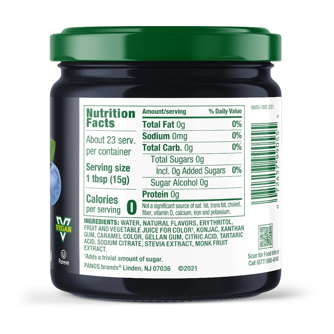 Walden Farms Blueberry Spread - Back.webp