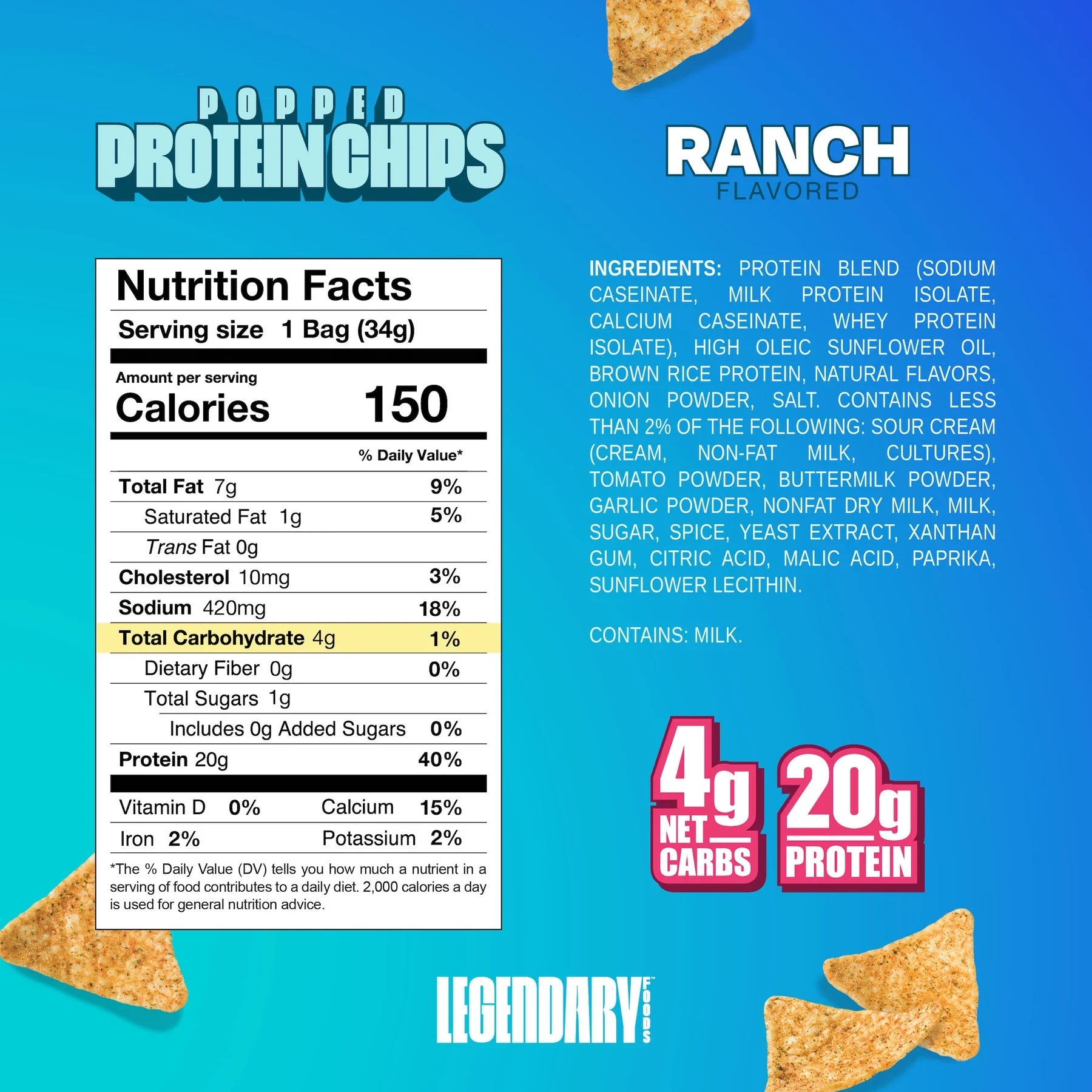 Legendary Protein Chips - Ranch Nutrition.webp