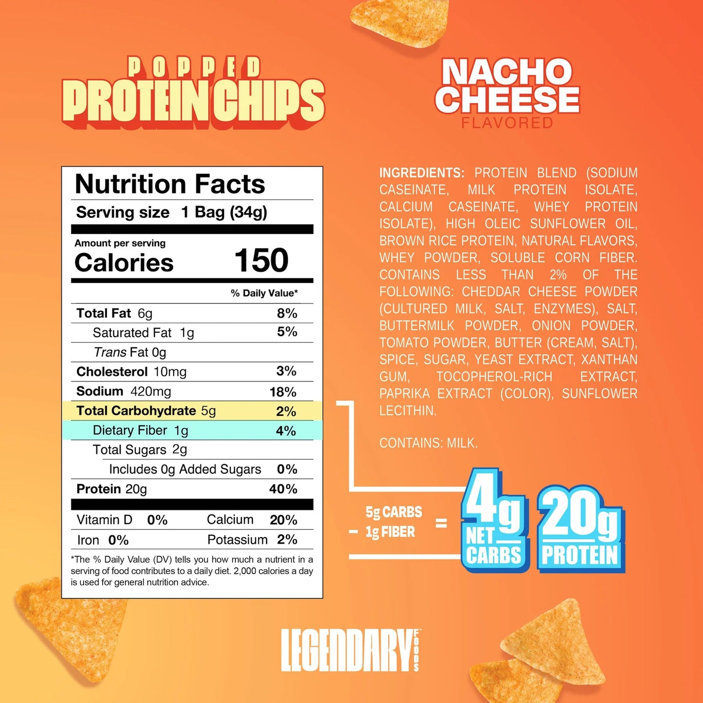 Legendary Protein Chips - Nacho Nutrition.webp